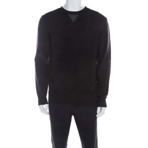 Boss by Hugo Boss Charcoal Grey Wool Sweater L