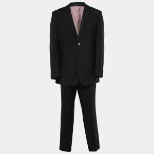 Boss By Hugo Boss Black Wool Single-Breasted Suit 3XL