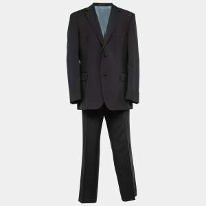 Boss By Hugo Boss Black Wool Single-Breasted Pasolini1/Movie1 Suit 3XL    