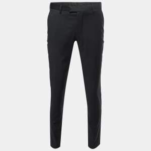 Boss By Hugo Boss Black Wool Crepe Trousers S