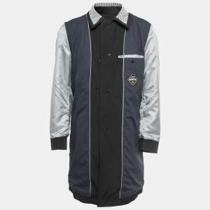 Boss By Hugo Boss Black Synthetic Single Breasted Coat M
