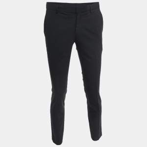 Boss By Hugo Boss Black Wool Slim Fit Trousers S