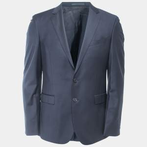 Boss By Hugo Boss Black Wool Single Breasted Blazer M