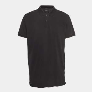 Pre Owned Boss By Hugo Boss Black Pima Cotton Pallas Polo T-Shirt XXL