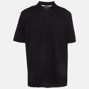 Pre Owned Boss By Hugo Boss Black Pima Cotton Polo T-Shirt XXXL