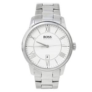 Boss By Hugo Boss Silver Stainless Steel HB.217.1.14.2614 Men's Wristwatch 43 mm