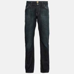 Boss Orange by Hugo Boss Dark Blue Denim Regular Fit Jeans L Waist 34"