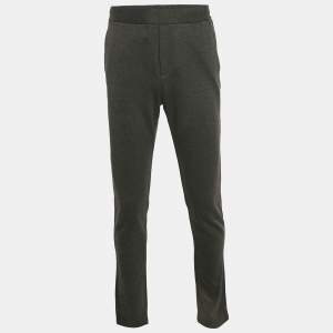Bottega Veneta Black Cotton Knit Sweatpants S