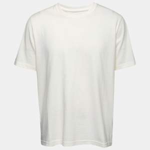 Bottega Veneta Cream Cotton Crewneck T-Shirt XL