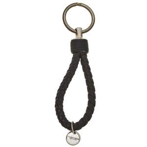 Bottega Veneta Brown Intrecciato Nappa Leather Key Ring