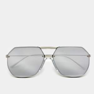 Bottega Veneta Silver BV1068S Mirrored Sunglasses