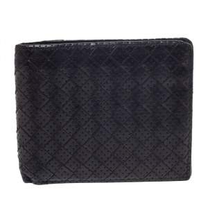 Bottega Veneta Dark Brown Intrecciato Leather Bifold Wallet