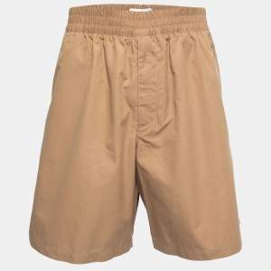 Bottega Veneta Beige Cotton Elastic Waist Shorts M