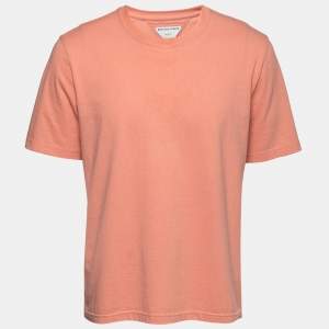 Bottega Veneta Pink Cotton Crewneck T-Shirt L
