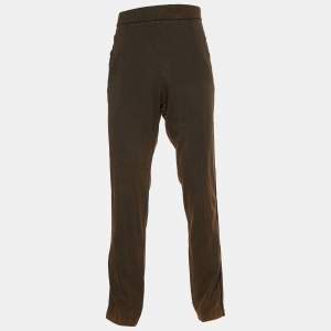 Bottega Veneta Brown Faded Cotton Knit Track Pants XXL