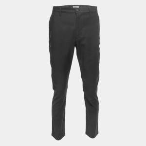 Bottega Veneta Black Cotton Trousers L
