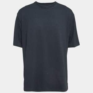 Bottega Veneta Grey Cotton Crew Neck T-Shirt L