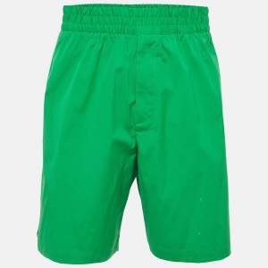 Bottega Veneta Green Cotton Bermuda Shorts M