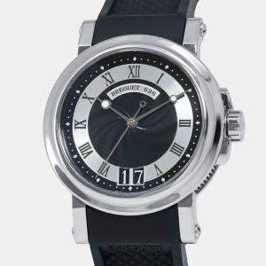 Breguet Black Stainless Steel Marine II 5817ST/92/5V8 Automatic Men's Wristwatch 40 mm