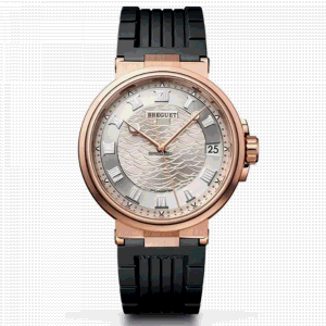 Breguet Marine 5517BR Automatic Silver Automatic 18K Yellow Gold Men's Wristwatch 40 mm