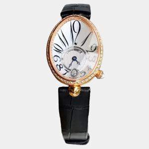 مملوكة مسبقًا ساعة بريغيه رين دي نابلس 8918BR ذهب وردي إطار مرصع بالألماس 36.5 × 28.45 مم