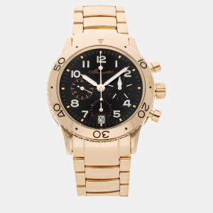 Breguet Black 18k Rose Gold Transaltantique Type XX 3820BR/F2/RW9 Automatic Men's Wristwatch 39 mm