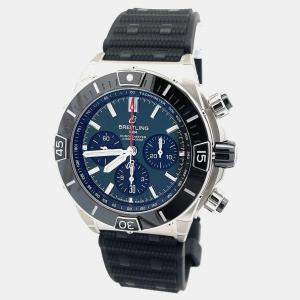 Pre Owned Breitling Super Chronomat B01 AB0136251L1S1 Automatic Green Stainless Steel Men’s Wristwatch 44 mm