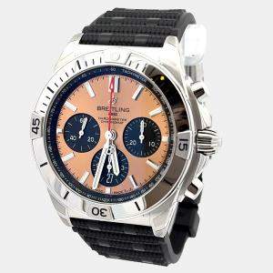 مملوكة مسبقًا Breitling Chronomat AB0134101K1S1 Automatic Bronze Stainless Steel Men’s Wristwatch 42 mm