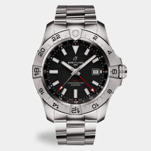 Pre Owned Breitling Avenger A32320101B1A1 Automatic Black Stainless Steel Men's Wristwatch 44 mm