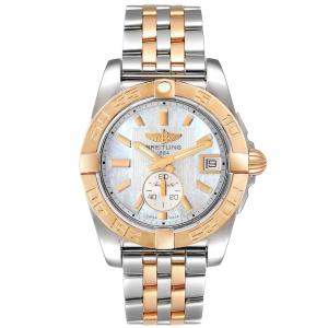 Breitling MOP 18K Rose Gold And Stainless Steel Galactic C37330 Men's Wristwatch 36 MM