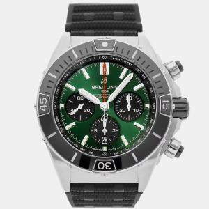 Breitling Green Stainless Steel Chronomat AB0136251L1S1 Automatic Men's Wristwatch 44 mm