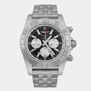 Breitling Black Stainless Steel Chronomat GMT AB041012/BA69SS Automatic  Men's Wristwatch 47mm