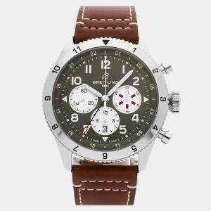 Pre-Owned Breitling Super Avi B04 Chronograph GMT Curtiss Warhawk AB04452A1L1X1