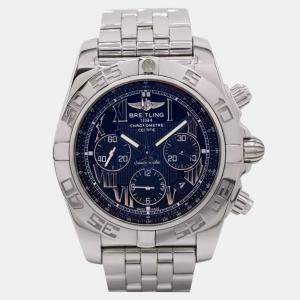 Breitling Black Stainless Steel Chronomat Automatic Chronograph Men's Wristwatch 44 mm