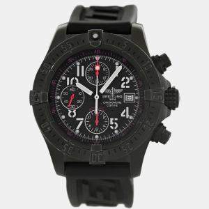 Breitling Black Stainless Steel Avenger Skyland M13380 Automatic Men's Wristwatch 45mm