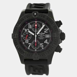 Breitling Black Stainless Steel Avenger Skyland M13380 Automatic Men's Wristwatch 45 mm