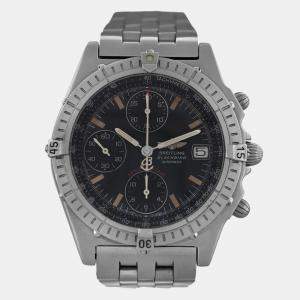 Breitling Black Stainless Steel Blackbird A13050.1 Automatic Men's Wristwatch 40 mm