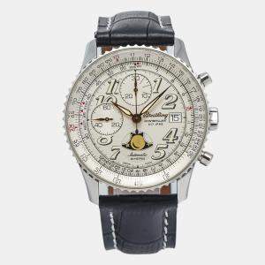 Breitling Montbrillant A43030 White Dial Stainless Steel Automatic Men's Wristwatch 41 mm