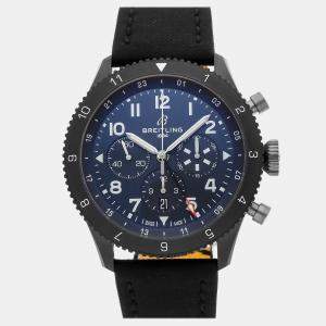 Pre-Owned Breitling Super Avi B04 Chronograph GMT 46 Tribute to Vought F4U Corsair SB04452A1C1X1