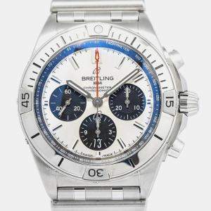Breitling Chronomat B01 42 AB0134 Automatic White Stainless Steel Men's Wristwatch 42mm