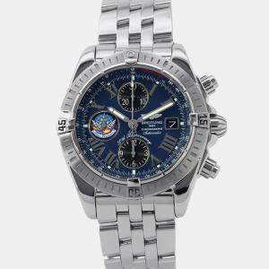 Breitling Chronomat A156CBIPA Automatic Blue Stainless Steel Chronograph Men's Wristwatch 43 mm
