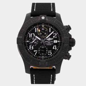 Pre Owned Pre-Owned Breitling Avenger Chronograph Night Mission V13317101B1X2 Automatic Black Titanium  Men's Wristwatch 45 mm