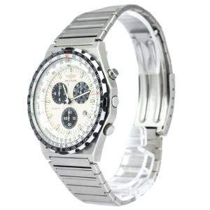 Breitling Ivory Stainless Steel Navitimer Jupiter Pilot Men's Wristwatch 42MM 