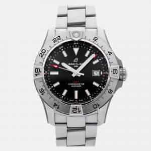 Pre Owned Breitling Avenger A32320101B1A1 Automatic Black Stainless Steel Men’s Wristwatch 44 mm