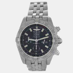 Pre Owned Breitling Blackbird A44359 Automatic Black Stainless Steel Men's Wristwatch 44 mm