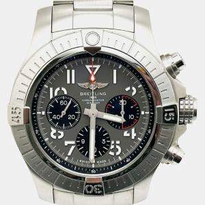 Pre Owned Breitling Avenger B01 AB0182 Automatic Grey Stainless Steel Men's Wristwatch 45 mm