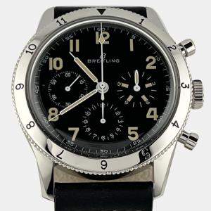 Pre Owned Breitling Aviator 8 AVI Re-Edition AB0920 Manual Winding Black Stainless Steel Men's Wristwatch 41 mm