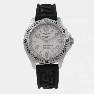 Pre Owned Breitling Colt A17350 Automatic White Dial Stainless Steel Men's Wristwatch 38 mm