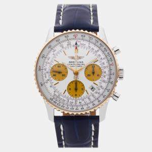 Pre Owned Pre-Owned Breitling Navitimer D2332212/G534 Silver Automatic Stainless Steel Men's Wristwatch 41 mm