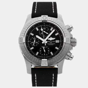 Pre Owned Pre-Owned Breitling Avenger Chronograph A13385101B1X2 Black Automatic Stainless Steel Men's Wristwatch 43 MM